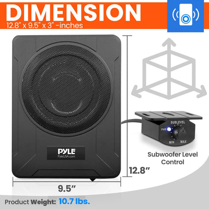 Car Audio Slim Active Subwoofer