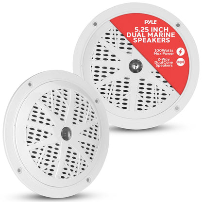 5.25'' Marine Component Speakers White