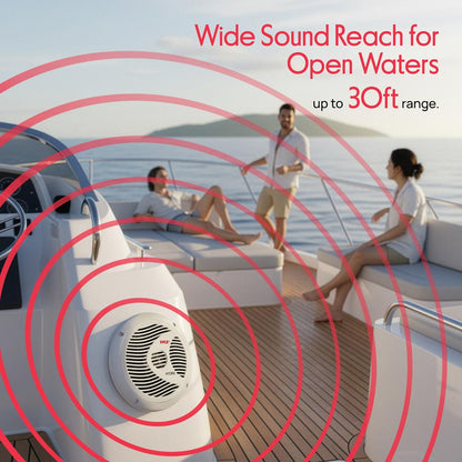 6.5 inch Marine Component Speakers White