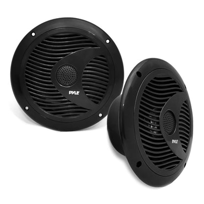 6.5 inch Component Marine LED Speakers 150W Black