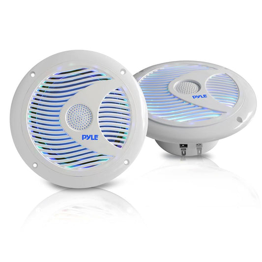 6.5 inch Component Marine LED Speakers 150W White