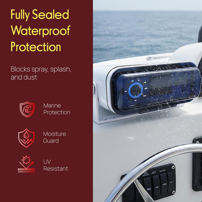 Marine Stereo Radio Shield Cover Housing