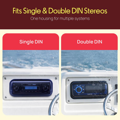 Marine Stereo Radio Shield Cover Housing