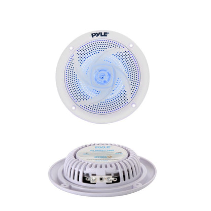 4'' Low-Profile Marine LED Speakers White