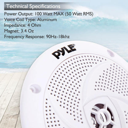 4'' Low-Profile Marine Grade Speakers