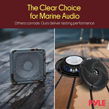 5.25'' Low-Profile Marine Grade Speakers Black