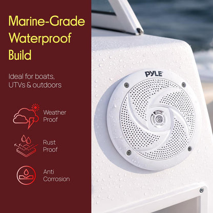 5.25'' Low-Profile Marine Grade Speakers White