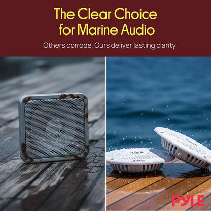 5.25'' Low-Profile Marine Grade Speakers White