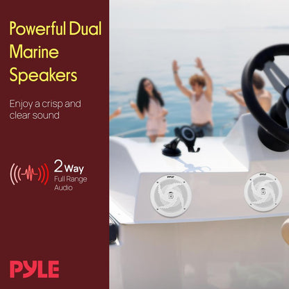 5.25'' Low-Profile Marine Grade Speakers White