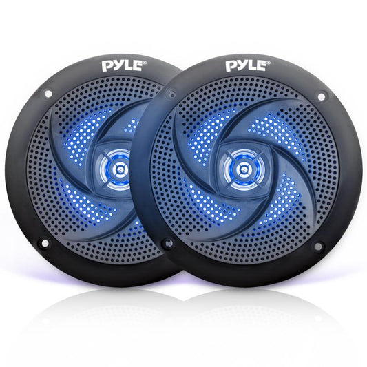 6.5 inch Low-Profile Marine LED Speakers