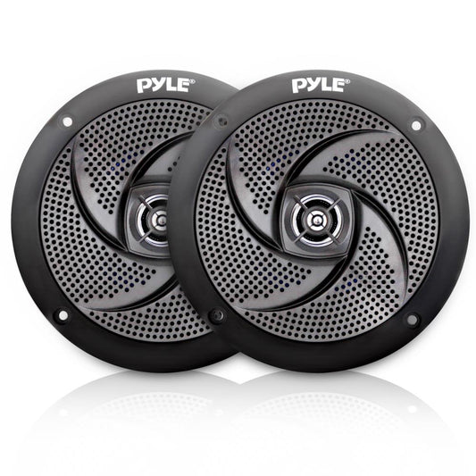 6.5 inch Low-Profile Marine Speakers Black