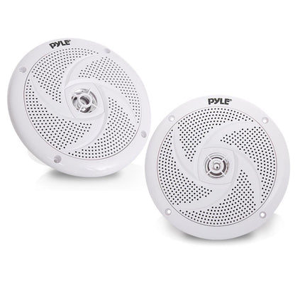 6.5 inch Low-Profile Marine Speakers White