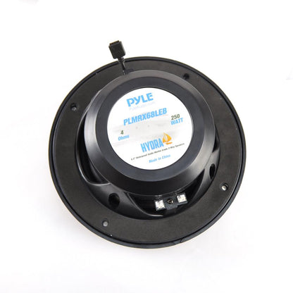6.5 inch Component Marine LED Speakers Black
