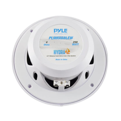 6.5 inch Component Marine LED Speakers White
