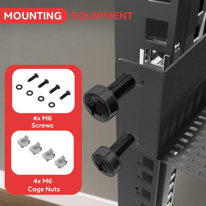 1U Server Rack Shelf Mount Tray 10-Pc