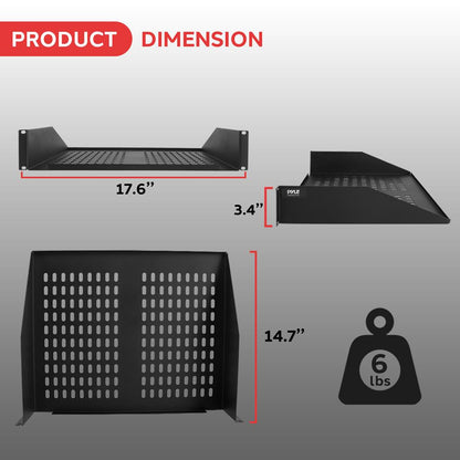2U Server Rack Shelf Mount Tray