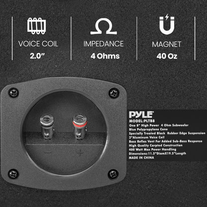 8'' Amplified Car Subwoofer Enclosure
