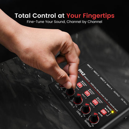 Compact BT Line Mixer 4-Channel