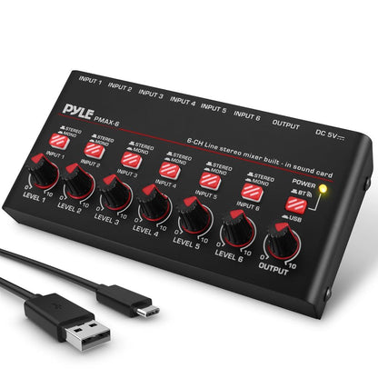 Compact BT Line Mixer 6-Channel