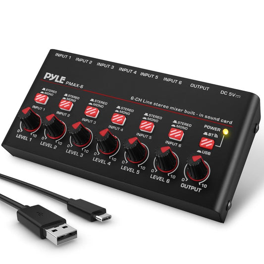 Compact BT Line Mixer 6-Channel