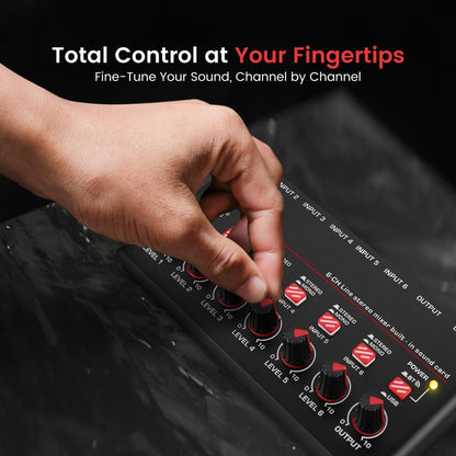 Compact BT Line Mixer 6-Channel