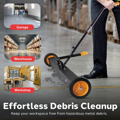 Rolling Magnetic Sweeper with Wheels 36"