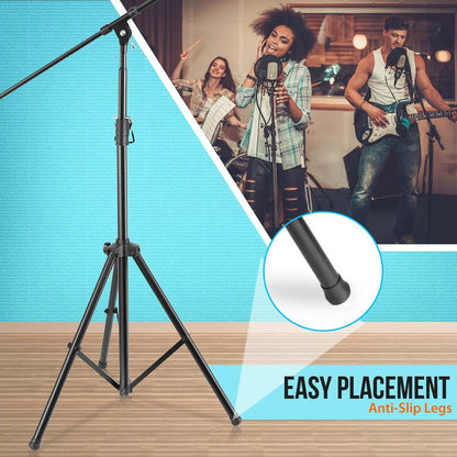 Heavy-Duty Tripod Microphone Mic Stand