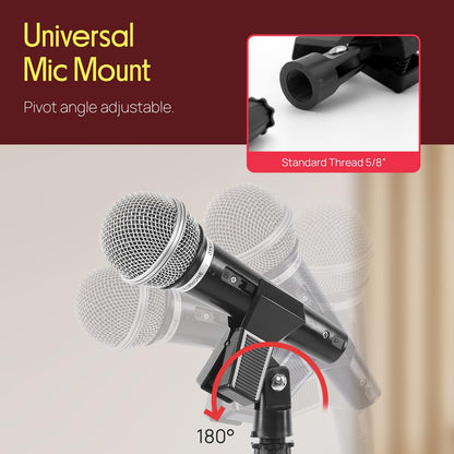 Microphone Stand with Mic Clip