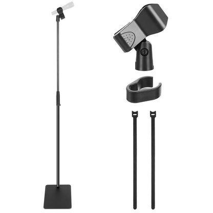 Microphone Stand, Height Adjustable, Die-Cast Base, Studio/Concert Use