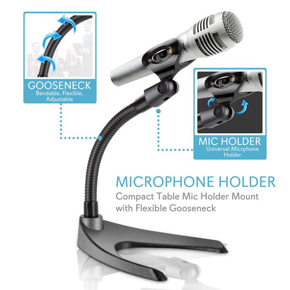Compact Desk / Table Gooseneck Mic Stand