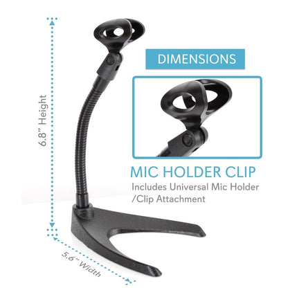Compact Desk / Table Gooseneck Mic Stand