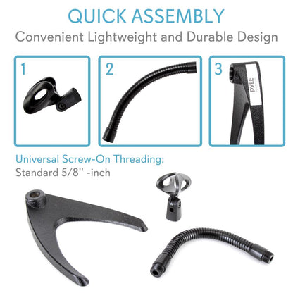 Compact Desk / Table Gooseneck Mic Stand