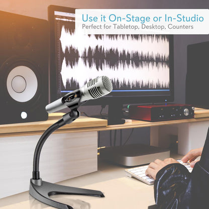 Compact Desk / Table Gooseneck Mic Stand
