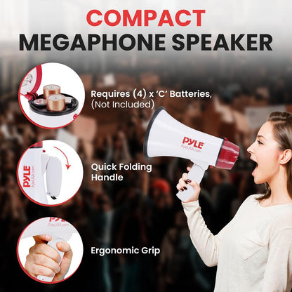 Compact Battery Operated Megaphone