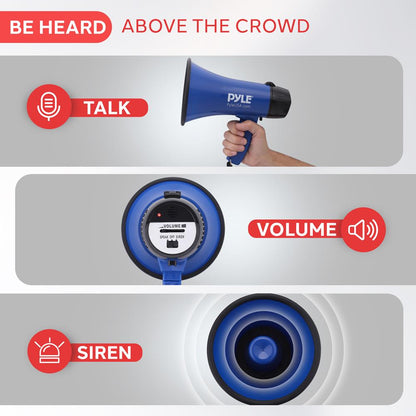 Mini Megaphone Speaker Blue