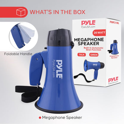 Mini Megaphone Speaker Blue