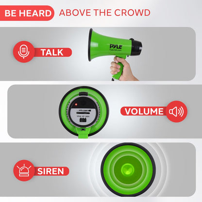 Mini Megaphone Speaker Green