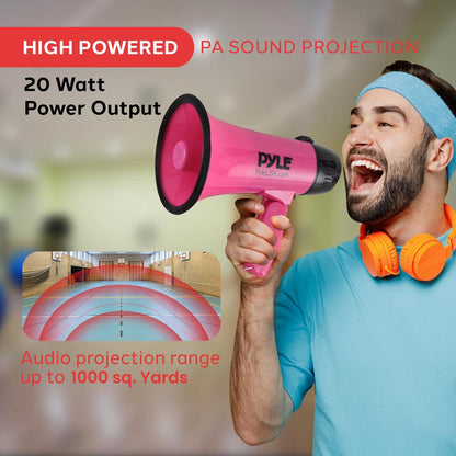 Mini Megaphone Speaker Pink