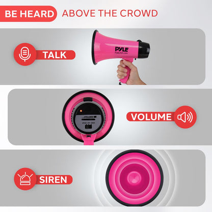 Mini Megaphone Speaker Pink