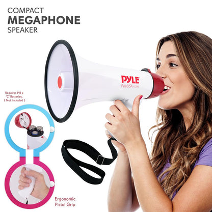 Megaphone with Plug-in Handheld Mic