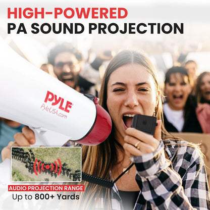 Megaphone with Plug-in Handheld Mic