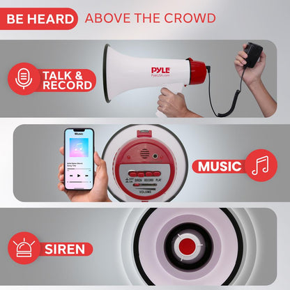 Portable Megaphone with Built-in Battery
