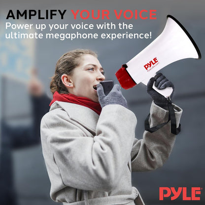 Portable Megaphone with Built-in Battery
