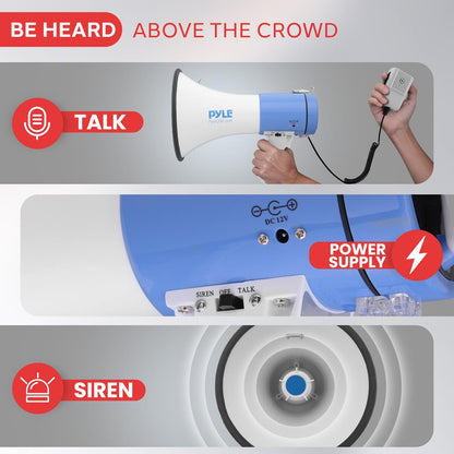 Megaphone with Siren Alarm Mode
