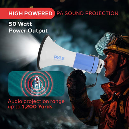 Megaphone with Built-in LED Lights