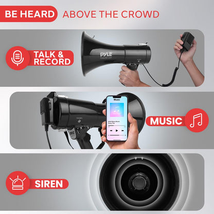 Megaphone with Built-in Siren Mode