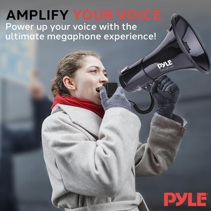 Megaphone with Built-in Siren Mode