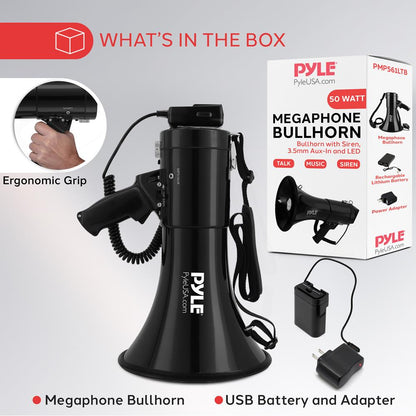 Megaphone Speaker with LED Lights