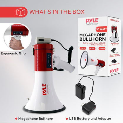 Portable Megaphone with USB/SD Readers