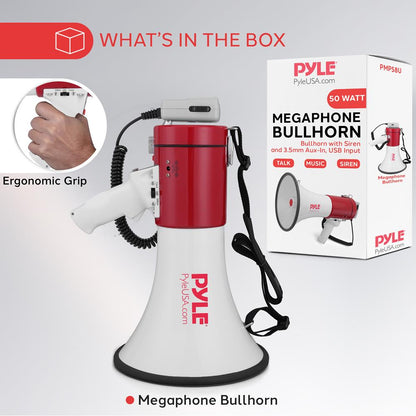Megaphone with Talk & Siren Modes
